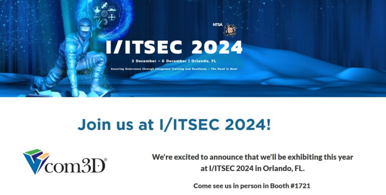 Vcom3D is Heading to I/ITSEC 2024!